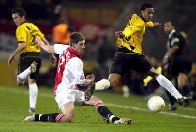 جانب من مباراة بريدا وأياكس