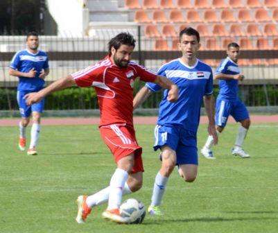 لقطة من الدوري السوري لكرة القدم