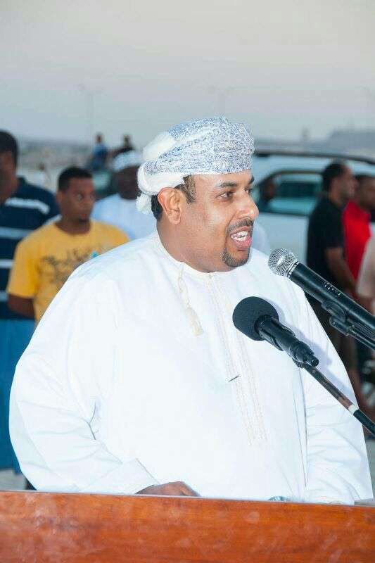 الشيح رئيس نادي الاتحاد يلقي كلمته