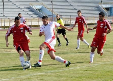 لقطة من الدوري السوري لكرة القدم