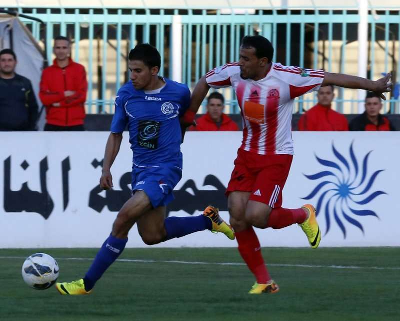 صورة من لقاء الرمثا وشباب الأردن اليوم