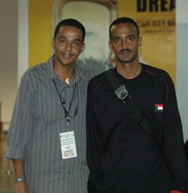 قائد المنتخب هيثم مصطفي ومراسل الموقع