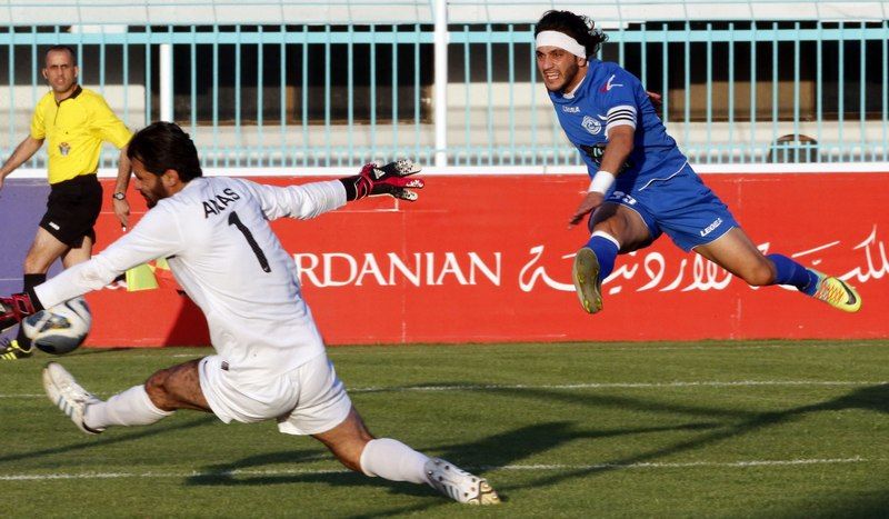 صورة من لقاء الرمثا وشباب الأردن الذي شهد تسجيل "7" أهداف