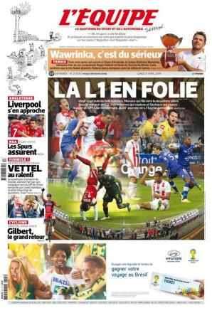 جنون الدوري الفرنسي يتصدر غلاف "ليكيب"