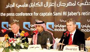 جانب من المؤتمر الصحفي أمس
