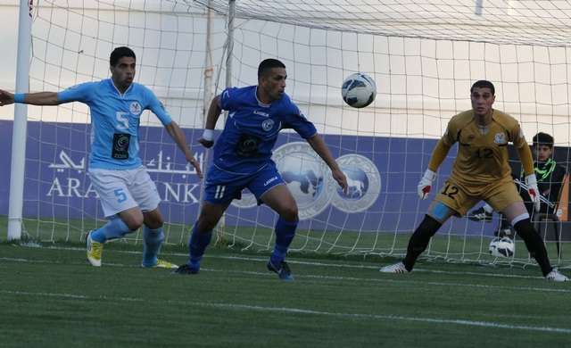 من لقاء الذهاب الذي انتهى رمثاويا بهدف