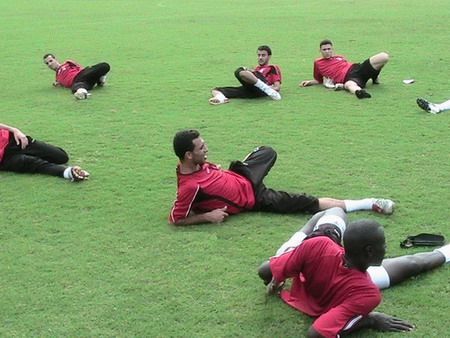 صورة من تدريبات المنتخب الأردني وبكاميرا منتدى كووورة أردنية