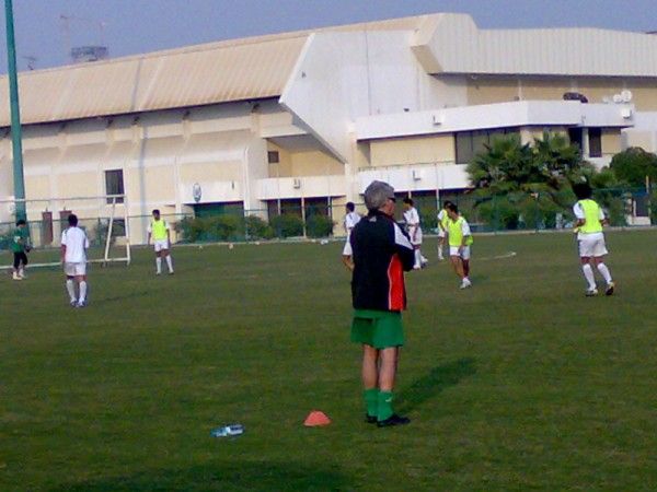 صورة من تدريبات المنتخب العراقي بعدسة منتدى كووورة عراقية
