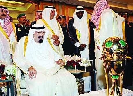 خادم الحرمين الشريفين الملك عبدالله راعي نهائي الكأس