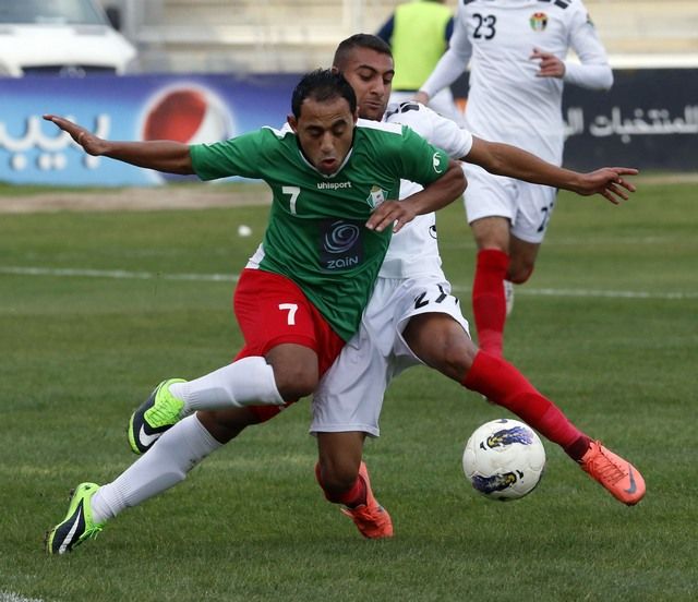 من لقاء الذهاب بين الوحدات والعربي 