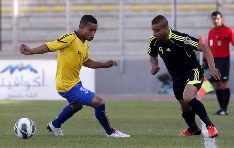 صورة من لقاء الحسين اربد والبقعة اليوم 