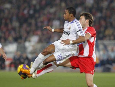 صورة من مباراة ريال مدريد والعامرية في الدوري الإسباني