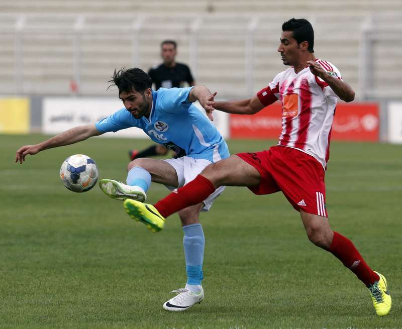 صورة من مباراة الفيصلي وشباب الأردن