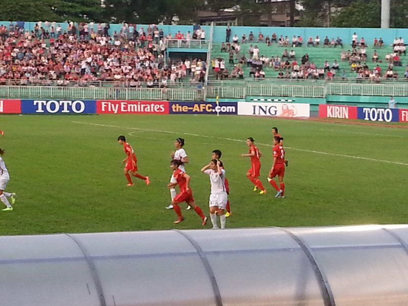 لقطة من مباراة الأردن وفيتنام