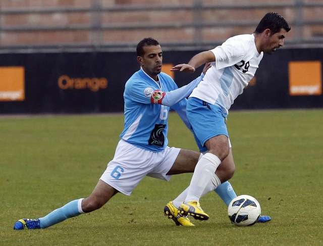 لقطة من لقاء الفيصلي والصريح ذهابا 