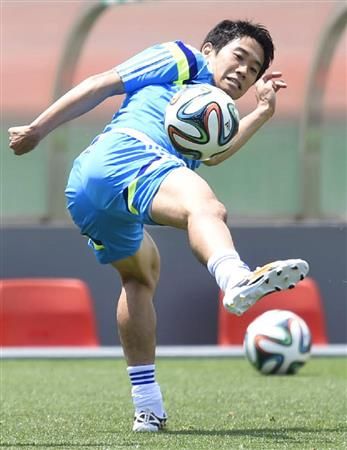 شينجي كاجاوا في تدريب اليوم