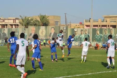  لقطتان من مباراة النفط والنجف اليوم 