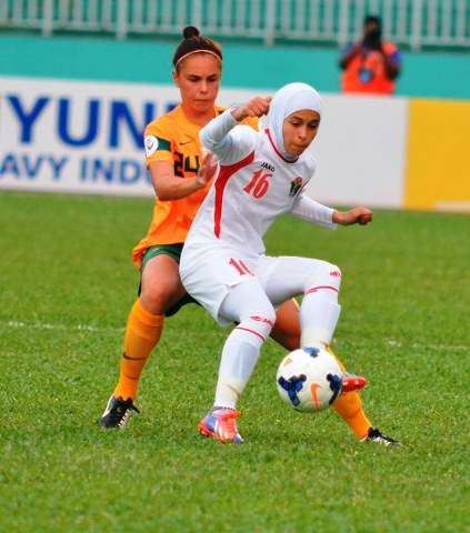 من لقاء الأردن وأستراليا اليوم 