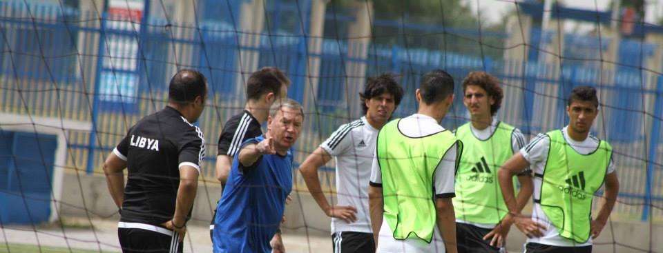 جانب من تدريبات المنتخب الليبي
