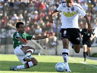 لقطة من مباراة نادي فلسطين و كولو كولو في الدوري التشيلي 