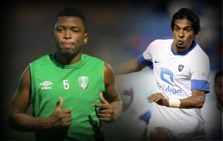 السالم و معتز الموسى لاعبا الهلال و الاهلي