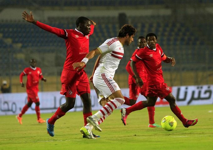جانب من لقاء سابق لنكانا امام الزمالك المصري