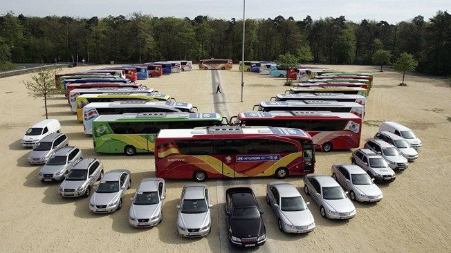 حافلات المنتخبات ال32 المشاركة في مونديال البرازيل