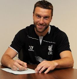 لامبرت لحظة توقيعه لليفربول