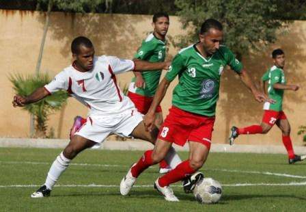 من لقاء الوحدات والمنتخب الأولمبي اليوم 