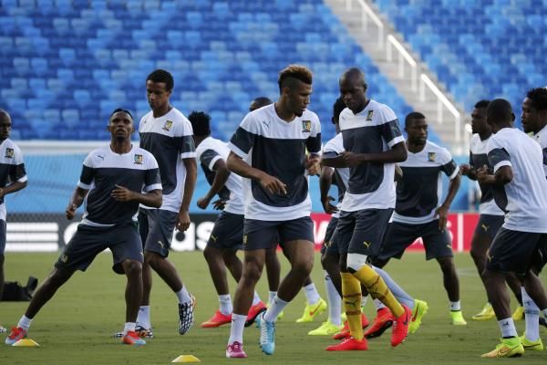 جانب من إستعدادت منتخب الكاميرون للمباراة