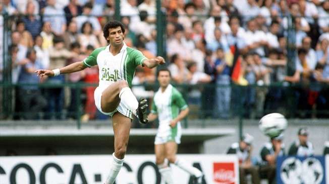 محمود قندوز  مع الفريق الوطني في مونديال 1982 بإسبانيا