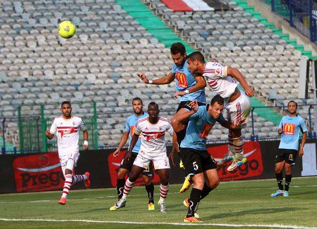 رأسية أحمد علي في مرمى المحلة