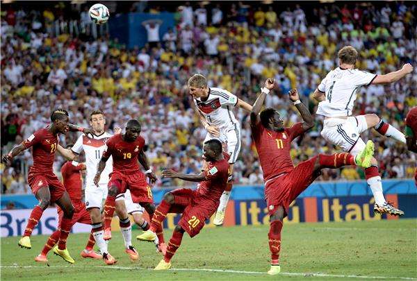 لقطة من مباراة ألمانيا وغانا