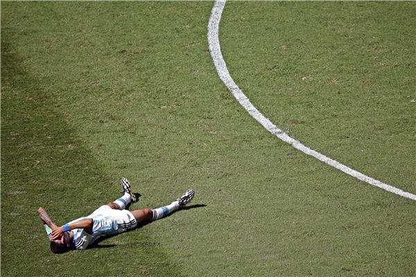 دي ماريا لحظة اصابته