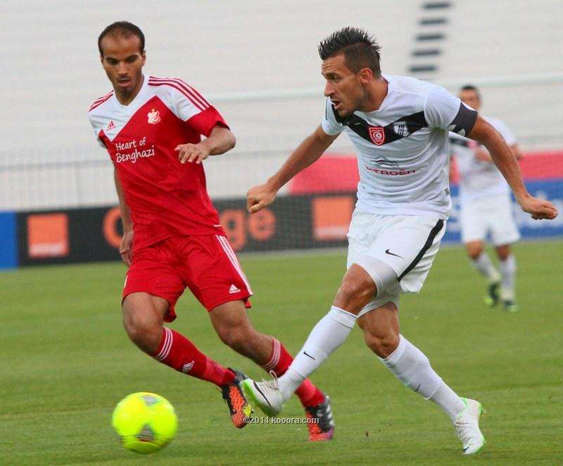 من مباراة الذهاب بين النادي الصفاقسي واهلي بنغازي