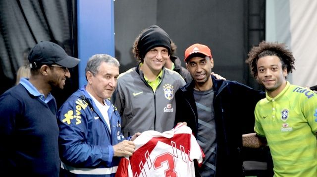 علي ثاني وعبد الرحمن الحداد مع بيريرا ولويز ومارسيلو