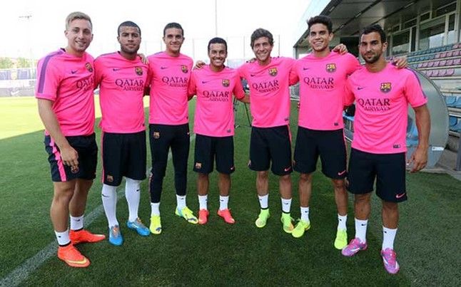 deulofeu-rafinha-masip-pedro-sergi-roberto-marc-bartra-martin-montoya-1406471711042