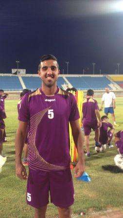 تياجو محترف الجهراء الجديد كما بدا في التدريبات اليوم