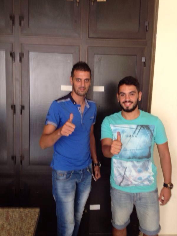 القصعة والنابلسي بعد توقيعهما لطرابلس اليوم