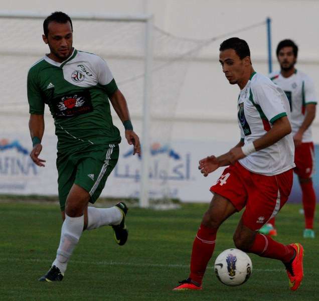 من لقاء الوحدات واتحاد الرمثا اليوم