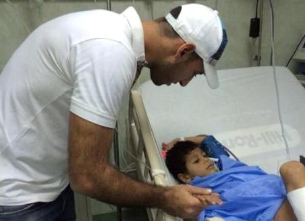 رمزي صالح يعود الجرحى