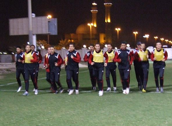 من تدريبات شباب الاردن بملعب النجمة في البحرين وبعدسة كوووورة