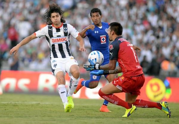 جانب من مباراة فريقي مونتيري وكروز أزول