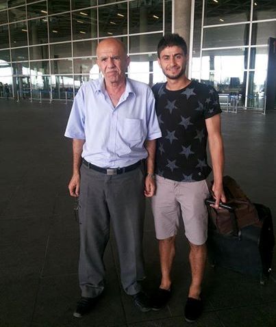  أحمد القدور لحظة وصوله مطار الأردن 
