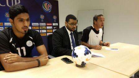 البجاوي والمالود خلال المؤتمر الصحفي مساء اليوم