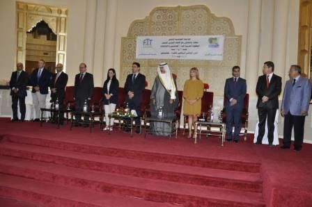 من حفل الاختتام البطولة العربية للتنس 