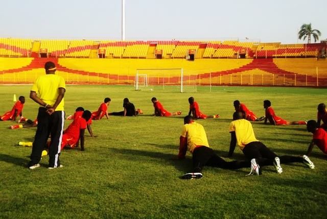 جانب من تدريبات المريخ  اليوم الاحد