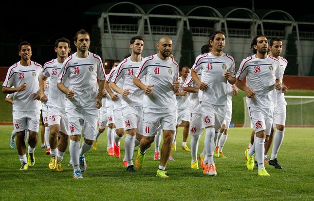 من تدريبات النشامى في طشقند 