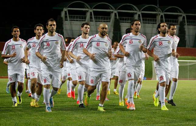 من تدريبات النشامى في طشقند 