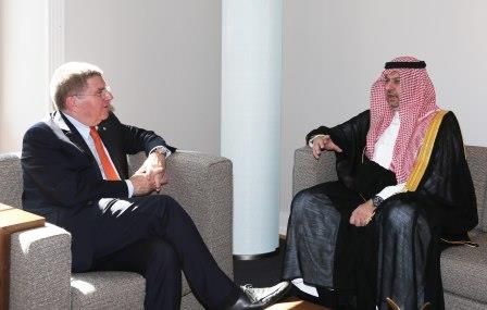 اجتماع الرئيس العام ورئيس اللجنة الأولمبية الدولية